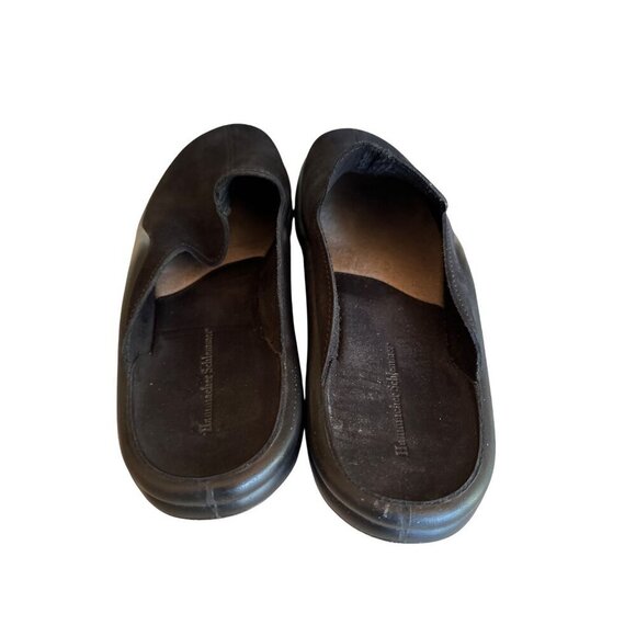 Hammacher Schlemmer Mens Leather Slip-On Shoes Size 46 - Picture 3 of 6